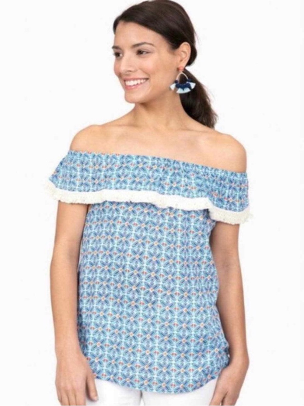 Roberta Roller Rabbit Lucia Ruffled Top - Picture 2 of 4